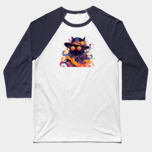 A fancy black cat ready for the summer Baseball T-Shirt